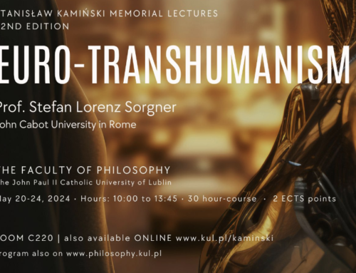 IEET Fellow Stefan Sorgner invited to give the Stanislaw Kaminski Memorial Lectures 2024